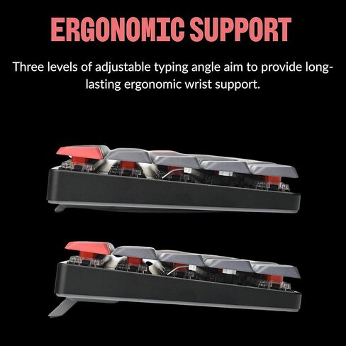 Keychron K9 Pro Low-Profile Wireless Mechanical Keyboard, 60% Compact RGB Keyboard with Tactile Brown Switches, Ultra-Slim Aluminum Frame, QMK Programmable, for Mac & Windows, Double-Shot PBT Keycaps in Saudi Arabia