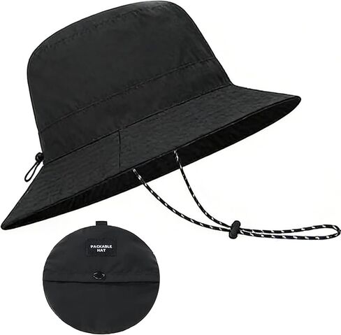 قبعة صيد نسائية سريعة الجفاف وقابلة للتعبئة، قبعة صيفية خفيفة الوزن للمشي لمسافات طويلة في الهواء الطلق مع حزام ذقن قابل للفصل، مقاس متوسط in Kuwait