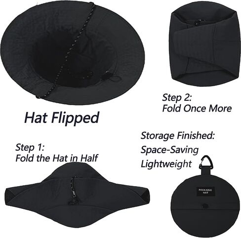 قبعة صيد نسائية سريعة الجفاف وقابلة للتعبئة، قبعة صيفية خفيفة الوزن للمشي لمسافات طويلة في الهواء الطلق مع حزام ذقن قابل للفصل، مقاس متوسط in Kuwait