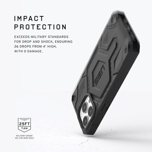 حافظة URBAN ARMOR GEAR UAG متوافقة مع حافظة iPhone 15 Pro Max مقاس 6.7 بوصات Monarch Pro من ألياف الكربون مغناطيس مدمج متوافق مع شحن MagSafe غطاء واقٍ متين مقاوم للسقوط in Kuwait