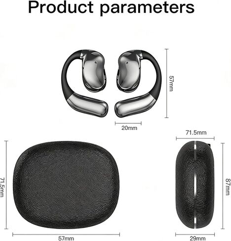 سماعات أذن للنوم من CYBERDRIVE، سماعات أذن جانبية مفتوحة للأذن، سماعات أذن لاسلكية لمدة 60+ ساعة، سماعات رأس ستيريو عالية الدقة، سماعات أذن مع خطافات للأذن، سماعات رياضية للتمرين والجري والسفر in Kuwait