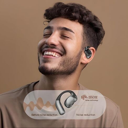 سماعات أذن للنوم من CYBERDRIVE، سماعات أذن جانبية مفتوحة للأذن، سماعات أذن لاسلكية لمدة 60+ ساعة، سماعات رأس ستيريو عالية الدقة، سماعات أذن مع خطافات للأذن، سماعات رياضية للتمرين والجري والسفر in Kuwait