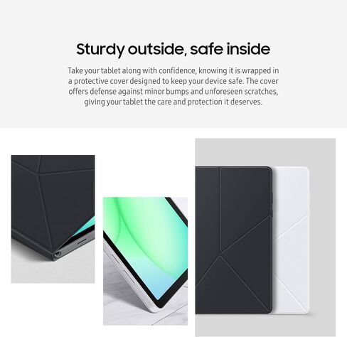 Samsung Galaxy Tab A11+ Book Cover Case, Tablet Protector, Foldable Stand with Landscape and Portrait Modes, Protective Against Bumps and Scratches, Auto Screen On/Off, US Version, Black in Saudi Arabia