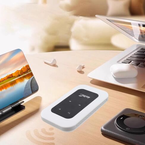 4G 5G WiFi Mobile Hotspot, Portable 4G WiFi Router with 2100mAh Battery, 10 Connected Devices, 300Mbps Pocket Hotspot for Travel Business Trips(Not Applicable to The Americas) in Saudi Arabia