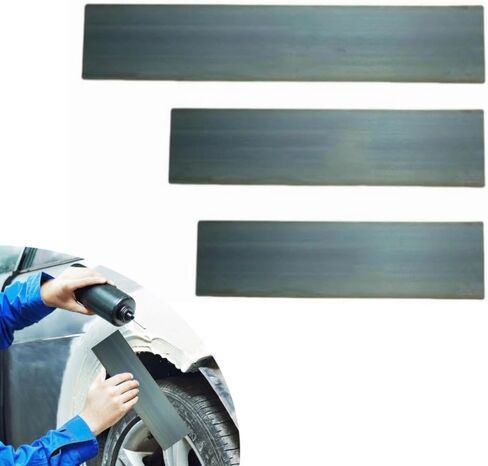 3-Piece Auto Frame Filler Tool Set Steel Surface Smoother Multiple Sizes Automotive Body Filler Spreader DIY Projects- Gray04 in Saudi Arabia