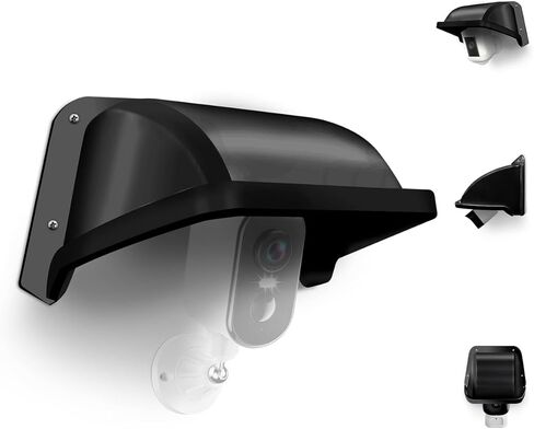 غطاء حماية من المطر للشمس لكاميرا الأمان العالمية، مقاوم للبلاستيك لكاميرات المراقبة CCTV (عبوة واحدة باللون الأسود) in Kuwait
