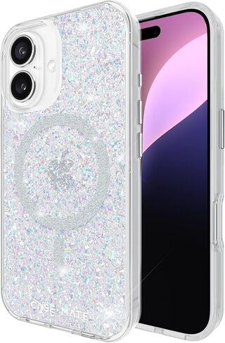 حافظة Case-Mate iPhone 16 [متوافقة مع MagSafe] - حافظة هاتف رخامية أنيقة مع حماية من السقوط بطول 12 قدم - غطاء مغناطيسي ممتاز لهاتف iPhone 16 - جرانيت قيراط in Kuwait
