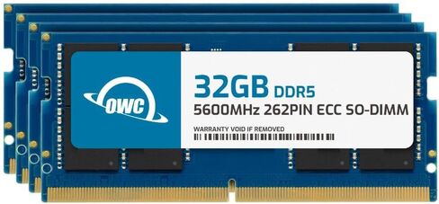 OWC 64GB (2x32GB) DDR5 5600 PC5-44800 CL46 2Rx8 262-pin 1.1V ECC Unbuffered SODIMM Memory RAM Module Upgrade Kit for Select Laptops or All-in-One Systems in Saudi Arabia