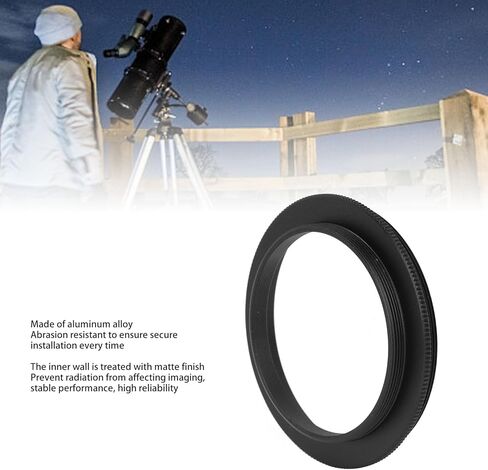 M56X0.75mm to M48X0.75mm Male Adapter Ring, Aluminum Alloy Telescope Converter for Connecting Cameras and Telescopes, Lightweight Accessories for Astronomy Enthusiasts in Saudi Arabia