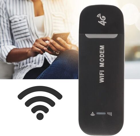 راوتر واي فاي محمول من Luqeeg لـ 10 مستخدمين، WPA WPA2 WiFi تشفير USB قابس USB عالي السرعة 4G مع فتحة لبطاقة SIM وأجهزة توجيه نقطة اتصال للسيارة والمنزل والسفر والكمبيوتر المحمول والكمبيوتر اللوحي والكمبيوتر الشخصي والتلفزيون in Kuwait