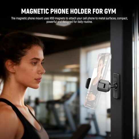 NEEWER Basics PA069 Magnetic Phone Cooler + PA119 Magnetic Gym Phone Holder, Low Noise USB Cooling Fan with Smart Temp Control, RGB Light, Compatible with MagSafe iPhone iPad Samsung for Gaming in Saudi Arabia