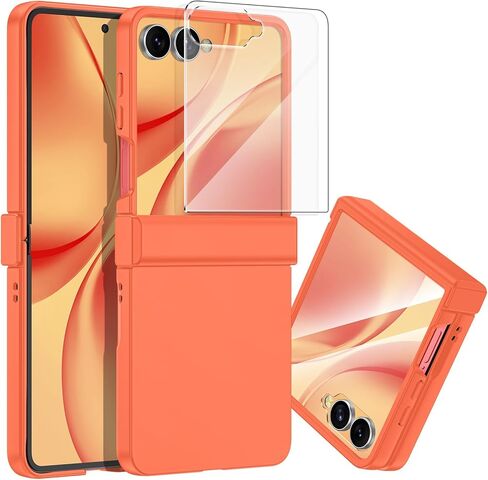 حافظة Btscase لهاتف Samsung Galaxy Z Flip 7 2025 مع حماية مفصلية وواقي شاشة مدمج، حماية من السقوط من الدرجة العسكرية، غطاء هاتف متين مقاوم للصدمات لكامل الجسم مضاد لبصمات الأصابع، وردي in Kuwait
