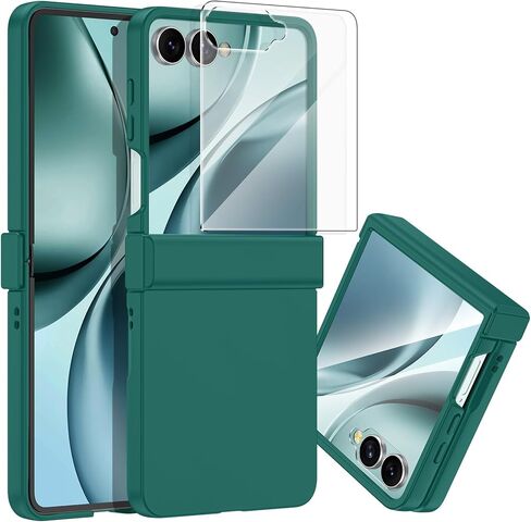 حافظة Btscase لهاتف Samsung Galaxy Z Flip 7 2025 مع حماية مفصلية وواقي شاشة مدمج، حماية من السقوط من الدرجة العسكرية، غطاء هاتف متين مقاوم للصدمات لكامل الجسم مضاد لبصمات الأصابع، وردي in Kuwait
