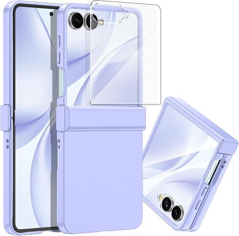 حافظة Btscase لهاتف Samsung Galaxy Z Flip 7 2025 مع حماية مفصلية وواقي شاشة مدمج، حماية من السقوط من الدرجة العسكرية، غطاء هاتف متين مقاوم للصدمات لكامل الجسم مضاد لبصمات الأصابع، وردي in Kuwait