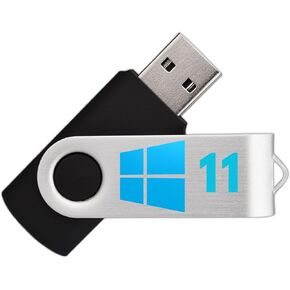 محرك أقراص USB قابل للتمهيد لنظام التشغيل Windows 11 - لا يتطلب TPM - مثبت USB 64 بت بسعة 8 جيجابايت للإعداد والاسترداد - متوافق مع UEFI/Legacy in Kuwait