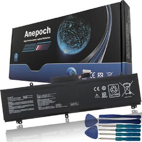 C41N1837 Laptop Battery Replacement for ASUS ROG Zephyrus S GA502DU GA502GU GU502DU GU502GU GU502GV GU532GU GX502GW GX532GV GX532GW GU532GV GX502GV 0B200-03380100 15.4V 76Wh in Kuwait