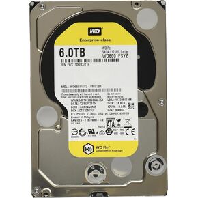 محرك الأقراص الصلبة WD 6 تيرابايت 3.5 بوصة Re 7200 RPM SATA III سعة 128 ميجابايت لذاكرة التخزين المؤقتة/محرك الأقراص الصلبة Enterprise OEM (WD6001FSYZ) (متجدد) in Kuwait