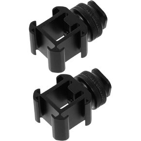 Artibetter Three-Port Hot Shoe Mount Adapter with Dual Screw Base for DSLR Photography Video Light and Flash Accessories, Rotatable Camera Cold Shoe Bracket Compatible with LED Monitors in Saudi Arabia