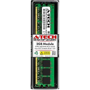 A-Tech 2GB RAM Replacement for Hynix HYMP125U64CP8-Y5 | DDR2 667MHz PC2-5300 UDIMM Non-ECC 2Rx8 1.8V 240-Pin Memory Module in Kuwait