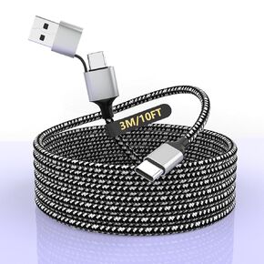 2 حزمة من كابل شحن ملفوف USB A إلى USB C لهواتف iPhone 15، شاحن قابل للسحب لمزامنة بيانات السيارة القصيرة/Uber لهواتف iPhone 15/16 Pro Max وSamsung وApple CarPlay وAndroid Auto-4Ft وردي in Kuwait