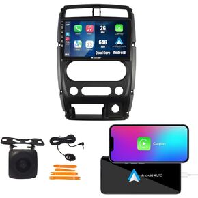 for Suzuki Jimny 2006-2017 Car CarPlay Android Auto Navigation Stereo GPS Radio Reverse Camera Display 9" IPS Touchscreen Headunit Tablet Pad Media Player, if Applicable Quad Core 2G+64G in Kuwait