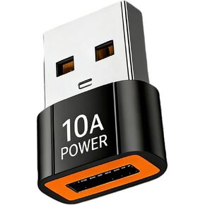 10 عبوات من محول USB-C إلى USB بقدرة 200 واط، ونقل بيانات 480 ميجابايت ومحول شحن سريع لسلسلة iPhone 16/15 وساعة Apple Watch Ultra/8/7 (أسود) in Kuwait