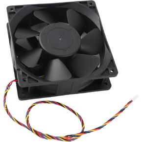 CHICIRIS 12 سم مروحة تبريد سوداء عالية السرعة 6000 دورة في الدقيقة 12 فولت 2.7A 4pin FG DC بدون فرشاة PWM مروحة حافظة كمبيوتر لخوادم الكاميرا، مادة ABS in Kuwait