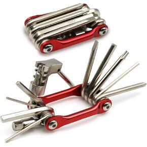 10-in-1 Bike Multi Tool – Compact Bicycle Repair Kit w/Chain Breaker, Allen Wrench Set, Screwdrivers – MTB, Road, BMX, E-Bike Tire & Gear Tools in Saudi Arabia