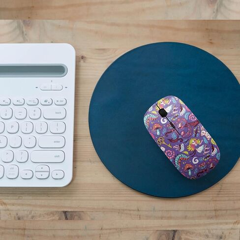 ماوس USB لاسلكي 2.4 جيجا هرتز، نمط قصة أليس وندرلاند الخيالية، فأرة كمبيوتر نحيفة مريحة للأطفال in Kuwait