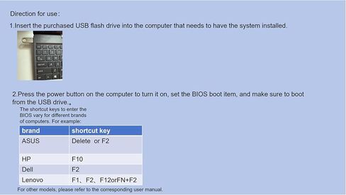 استعادة وإصلاح محرك أقراص فلاش USB لنظام التشغيل Windows 11، 64 بت، تثبيت واستعادة واسترداد وسائط التمهيد - التعليمات متضمنة in Kuwait