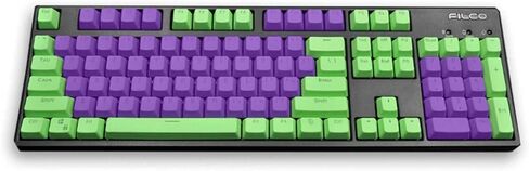 مجموعة مفاتيح Yue 104 Keys Double Shot PBT ذات الإضاءة الخلفية الشفافة OEM لجميع مفاتيح Cherry MX ولوحات مفاتيح الألعاب الميكانيكية القياسية تخطيط ANSI 108 104 87 TKL 60% (Miami Alpha) in Kuwait