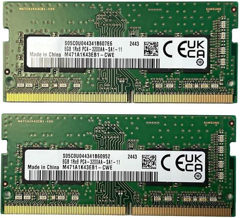 16GB (2x8GB) DDR4 3200Mhz Memory Module Kit: Factory Original Replacement RAM for M471A1K43EB1 - Laptops, Notebooks, SFF All-in-One Systems, PC4-3200 SODIMM 1Rx16 CL22 1.2v 260 Pin in Kuwait