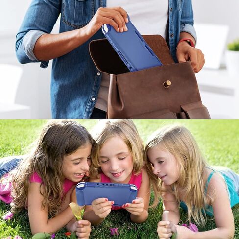 Fintie Bundle: Soft Silicone Case for Nintendo Switch Lite 2019, Anti-Slip Protective Cover w/Ergonomic Grip + Game Card Case for Switch Games, 24 Slots Card & 24 Slots Micro SD Card Storage Box in Saudi Arabia