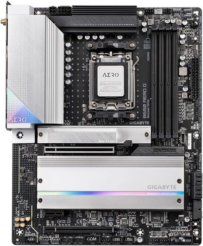 GIGABYTE B650 AERO G 1.0 AMD AM5 ATX Motherboard 4x DDR5~128GB,3x PCIe x16, 3x M.2, 4x SATA 6, 7x USB 3.2, 1x USB-C, 2x USB 2.0 in Saudi Arabia