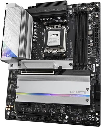 GIGABYTE B650 AERO G 1.0 AMD AM5 ATX Motherboard 4x DDR5~128GB,3x PCIe x16, 3x M.2, 4x SATA 6, 7x USB 3.2, 1x USB-C, 2x USB 2.0 in Saudi Arabia