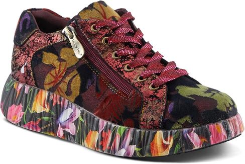 SPRING STEP L'Artiste Dallyn Women's Women's Sneaker - مزيج من القوام والأنماط ، الراحة المملوءة ، نمط متعدد الاستخدامات in Saudi Arabia