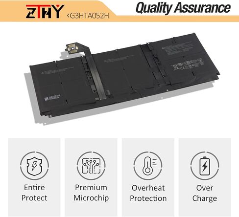 ZTHY G3HTA052H DYNT02 استبدال بطارية لجهاز Microsoft Surface Laptop 3 Gen 13.5 بوصة طراز 1867 1868 Series Laptop 7.58V 45.8Wh 6041mAh (ليس لجهاز Surface Laptop 3 15 بوصة) in Kuwait