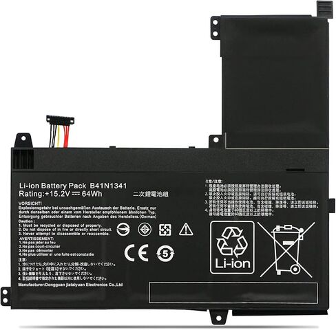 بطارية كمبيوتر محمول B41N1341 B41BN95 0B200-00960000 متوافقة مع سلسلة ASUS Q502LA Q502 Q502L Q502LA Q502LA-BBI5T12 Q502LA-BBI5T14 Q502LA-BBI5T15 (15.2 فولت 64 وات) in Kuwait