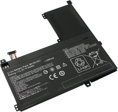 بطارية كمبيوتر محمول B41N1341 B41BN95 0B200-00960000 متوافقة مع سلسلة ASUS Q502LA Q502 Q502L Q502LA Q502LA-BBI5T12 Q502LA-BBI5T14 Q502LA-BBI5T15 (15.2 فولت 64 وات) in Kuwait