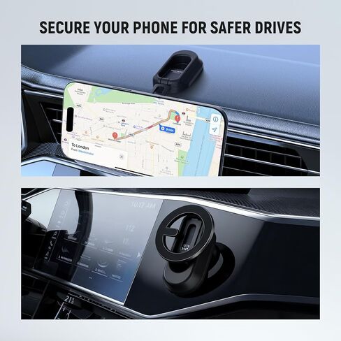 NEEWER Basics PA069 Magnetic Phone Cooler + PA118 Magnetic Phone Holder for Car, Low Noise USB Cooling Fan with Smart Temp Control, RGB Light, Compatible with MagSafe iPhone iPad Samsung for Gaming in Saudi Arabia