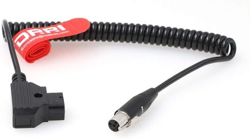 DRRI 4 دبوس أنثى ميني XLR إلى Dtap TV المنطق الطاقة ملفوف كابل لشاشة VFM-056W VFM-058W in Kuwait