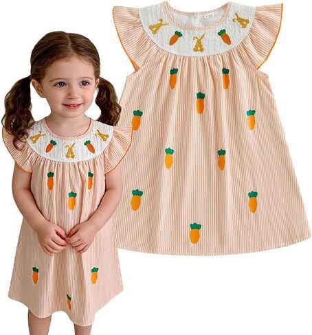Toddler Girl Back to School Dress Preschool Kindergarten Outfit | 2T 3T 4T 5T 6 Years Old,Short Sleeve,Pencil Apple Embroidery,Little Girl Clothes,Kids Girl First Day of School Outfits in Saudi Arabia