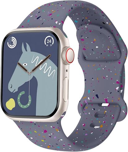 سوار رياضي متوافق مع سوار ساعة Apple للأطفال مقاس 38 مم 40 مم 41 مم 42 مم 44 مم 45 مم 46 مم، حزام سيليكون بلاستيكي ناعم معاد تدويره لسلسلة iWatch 10 9 8 7 6 5 4 3 SE SE2 SE3 للأولاد والبنات in Saudi Arabia