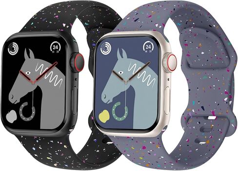 سوار رياضي متوافق مع سوار ساعة Apple للأطفال مقاس 38 مم 40 مم 41 مم 42 مم 44 مم 45 مم 46 مم، حزام سيليكون بلاستيكي ناعم معاد تدويره لسلسلة iWatch 10 9 8 7 6 5 4 3 SE SE2 SE3 للأولاد والبنات in Saudi Arabia