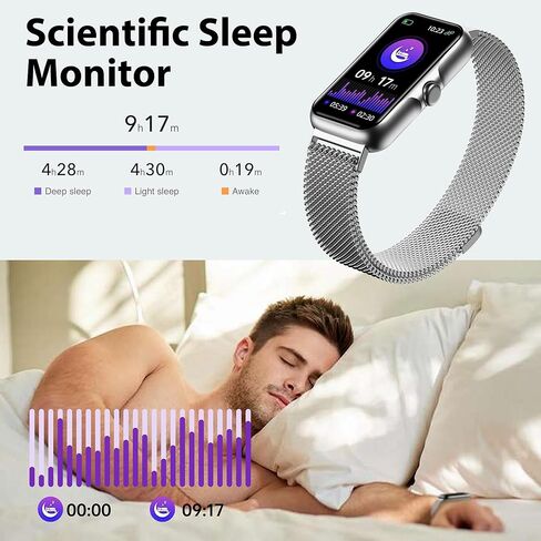 جهاز تتبع اللياقة البدنية مع معدل ضربات القلب المستمر 24/7، مراقب الأكسجين في الدم، ساعة ذكية مع مراقب النوم، IP68 مقاوم للماء، عداد الخطوات للنساء والرجال in Kuwait