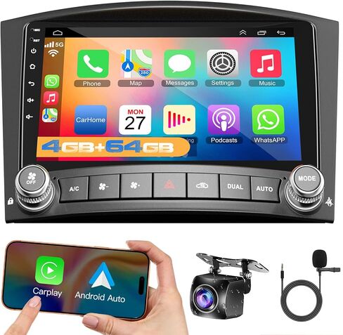 راديو ترقية ستيريو للسيارة 4G+64G لسيارة Lexus IS250 IS350 2006-2012، شاشة لمس 10.1 بوصة Android 12 ستيريو يدعم Carplay اللاسلكي/Android Auto/WiFi/GPS/Bluetooth5.2/كاميرا احتياطية/FM/SWC in Kuwait