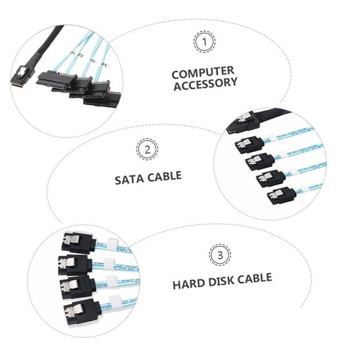 Mini Mini SAS Data Cable Internal Hard Drive Adapter Cord for Computer Storage Controllers Compatible with Pcie Port in Saudi Arabia