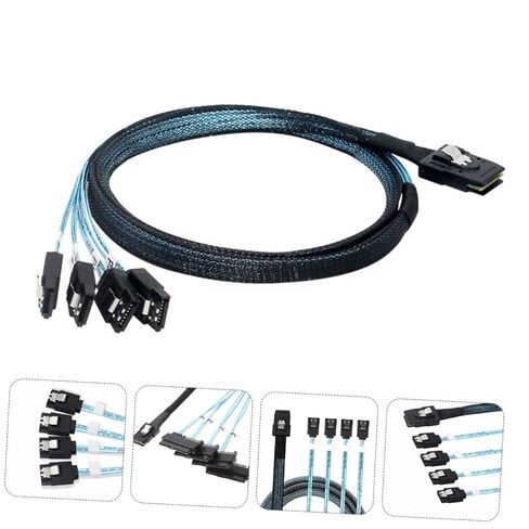 كابل بيانات صغير SAS سلك Sff سلك نقل مرن لوحدات تحكم Pcie مع مزلاج وشريط خلات لتقليل الإجهاد in Kuwait
