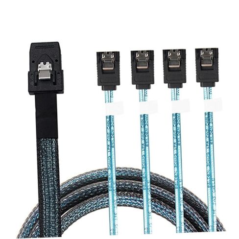 كابل بيانات صغير SAS سلك Sff سلك نقل مرن لوحدات تحكم Pcie مع مزلاج وشريط خلات لتقليل الإجهاد in Kuwait