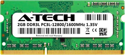 ذاكرة الوصول العشوائي A-Tech سعة 2 جيجابايت لجهاز Dell Inspiron 2350، 5323، 5749، 7537 | ترقية الذاكرة DDR3 1600 ميجاهرتز PC3-12800 SODIMM 1.35 فولت بدون نظام تصحيح الأخطاء (ECC) in Kuwait